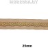 6 К Тесьма 25мм Ц:Бежевый 
