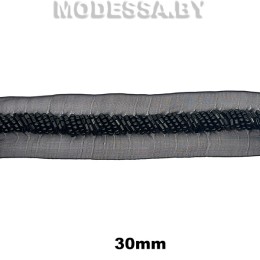 8651 STZ Тесьма 30мм Ц:Чёрный