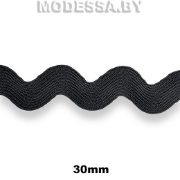 41145.1 Лента текстильная 30мм Ц:Чёрный 