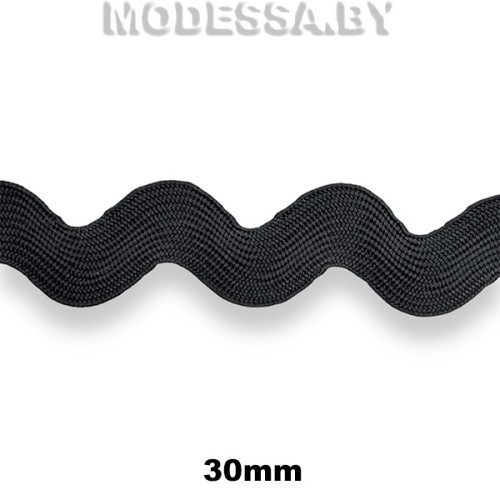 41145.1 Лента текстильная 30мм Ц:Чёрный 