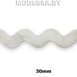 41145.1 Лента текстильная 30мм Ц:Молочный 