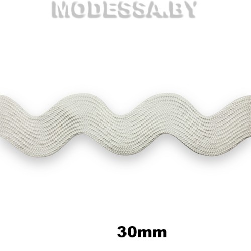 41145.1 Лента текстильная 30мм Ц:Молочный 