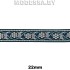 2510 Лента жаккард. 22мм Ц:Серый 