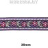 3110 Лента жаккард. 35мм Ц:Розовый 