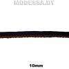 08 js Тесьма синт. 10мм Ц:1003 Чёрно-коричневый