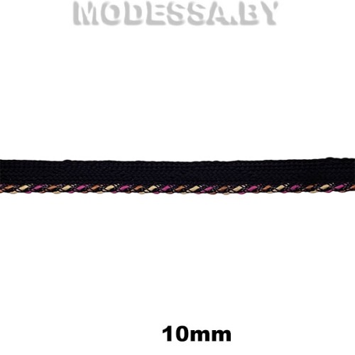08 js Тесьма синт. 10мм Ц:1508 Разноцветный
