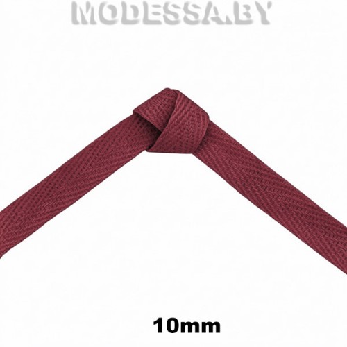 41247.6 Лента киперная 10мм Ц:032 Бордовый 