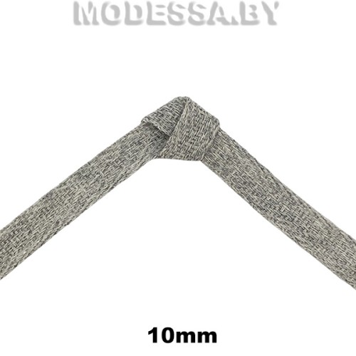 41247.6 Лента киперная 10мм Ц:076 Серый