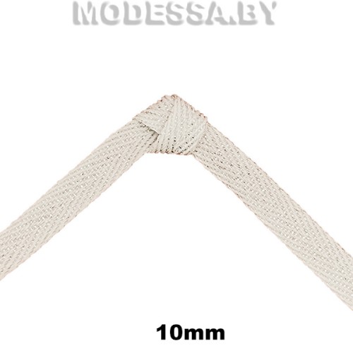 41247.6 Лента киперная 10мм Ц:078 Молочный N