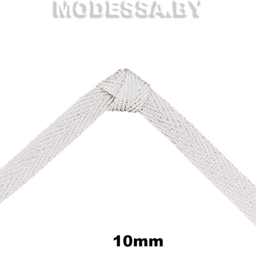 41247.7 Лента киперная 10мм Ц:Белый N