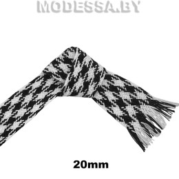1333 CYY Тесьма отделочная 20мм Ц:Чёрно-белый