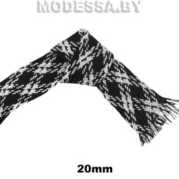 1335 CYY Тесьма отделочная 20мм Ц:Чёрно-белый