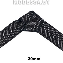 41247.12 Лента киперная 20мм Ц:Чёрный N