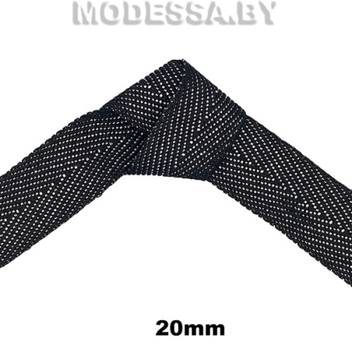 41247.12 Лента киперная 20мм Ц:Чёрный N