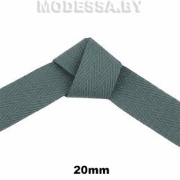 0907 CTZ Тесьма киперная 20мм Ц:Т309 Серый