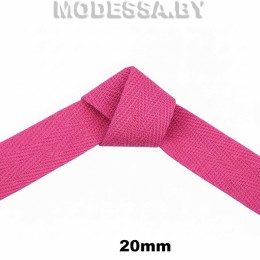 41247.12 Лента киперная 20мм Ц:044 Розовый