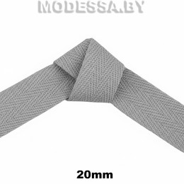 41247.12 Лента киперная 20мм Ц:076 Серый 