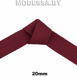 Лента киперная 20мм Ц:8 Бордовый
