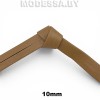 Косая бейка кожзам 10мм Ц:Коричневый