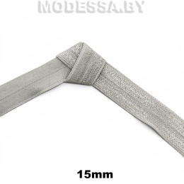 Бейка косая эласт. 15мм Ц: JD 080 Св.Серый
