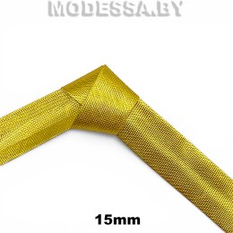 Косая бейка люрекс 15мм Ц:MB1 Golden 