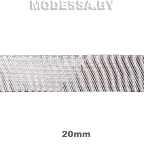 03719 Лента люрекс 20мм Ц:Серебро