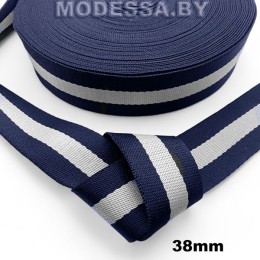 40866.07 Лента 38мм Ц:6 Сине-белый