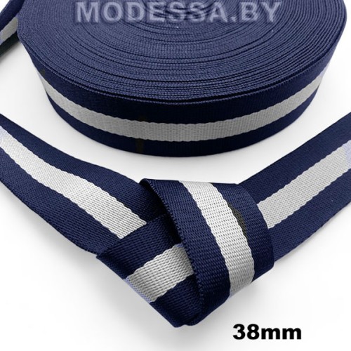 40866.07 Лента 38мм Ц:6 Сине-белый