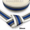 40866.07 Лента 38мм Ц:2 Бело-синий