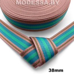 40866.07 Лента 38мм Ц:8 Т.Розово-синий