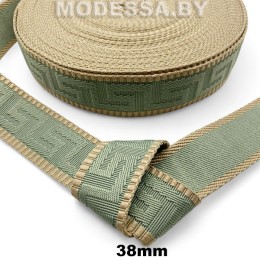 40866.12 Лента 38мм Ц:1 Зелёный