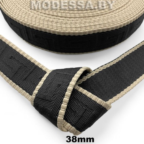 40866.12 Лента 38мм Ц:2 Чёрный