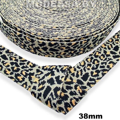 40866.124 Лента 38мм Ц:5 Бежево-чёрный