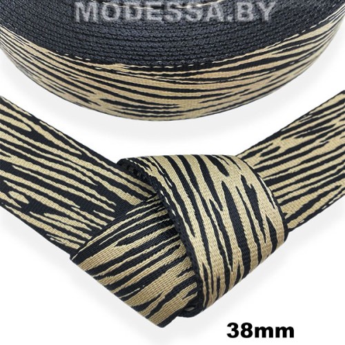 40866.125 Лента 38мм Ц:1 Св.Бежевый