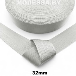 40866 С. 05 Лента 32мм Ц:Св.Серый