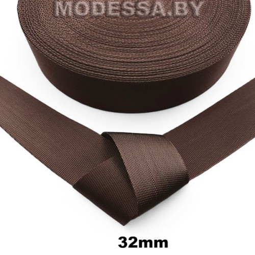 40866 С. 05 Лента 32мм Ц:22 Коричневый