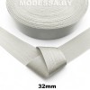 40866 С. 05 Лента 32мм Ц:Св.Серый