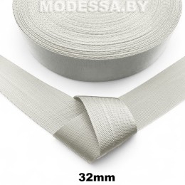 40866 С. 05 Лента 32мм Ц:Св.Серый