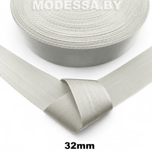 40866 С. 05 Лента 32мм Ц:Св.Серый