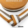 40866.07 Лента 38мм Ц:1 Коричнево-белый