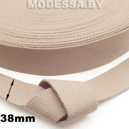 40866 С. 1 Лента 38мм Ц:1 Бежевый