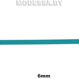 Лента репсовая 6мм Ц:344 Бирюзовый