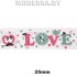 Лента дек. "LOVE" 25мм Ц:Белый