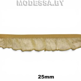 0157 CTZ Тесьма эласт. 25мм Ц:04 Горчичный