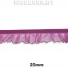 0157 CTZ Тесьма эласт. 25мм Ц:10 Т.Малиновый