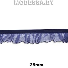 0157 CTZ Тесьма эласт. 25мм Ц:14 Синий