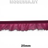 0157 CTZ Тесьма эласт. 25мм Ц:20 Бордовый