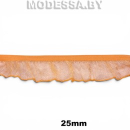 0157 CTZ Тесьма эласт. 25мм Ц:31 Оранжевый