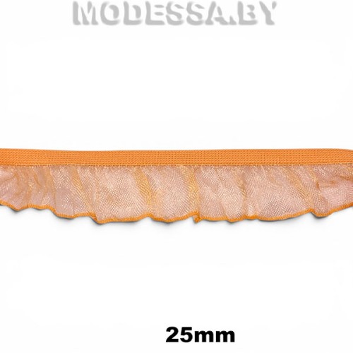 0157 CTZ Тесьма эласт. 25мм Ц:31 Оранжевый
