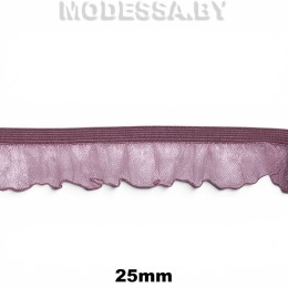 0157 CTZ Тесьма эласт. 25мм Ц:33 Слива